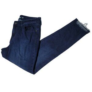 Old Navy Rockstar Super Skinny Ankle Jeans Womens Size 10 Mid Rise Dark Wash